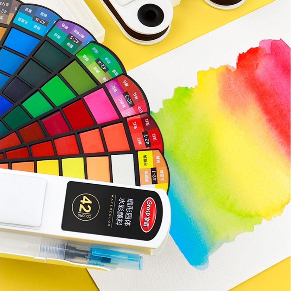 Watercolor Paint Set Solid Pigment - Набор акварельных красок в складной упаковке,