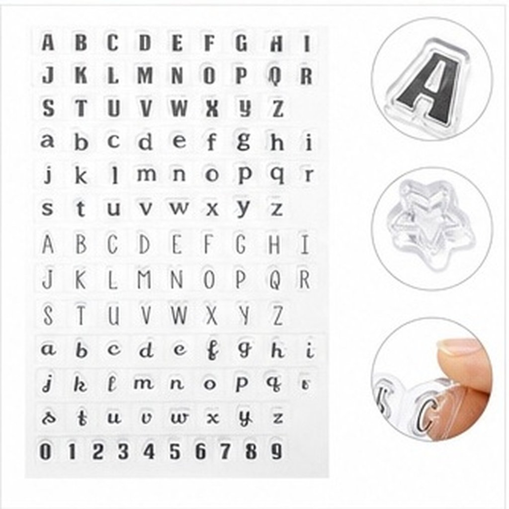 Clear Silicone Stamps For Card Making - Набор из 4 прозрачных силиконовых штампов