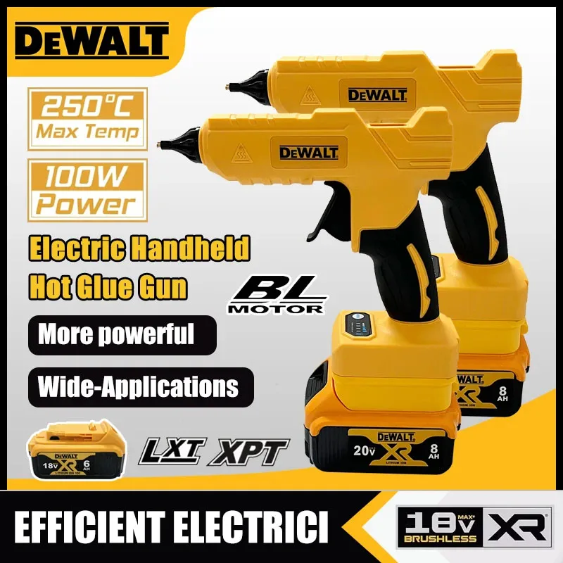 Hot Melt Glue Gun Cordless - Аккумуляторный ручной клеевой пистолет Dewalt для