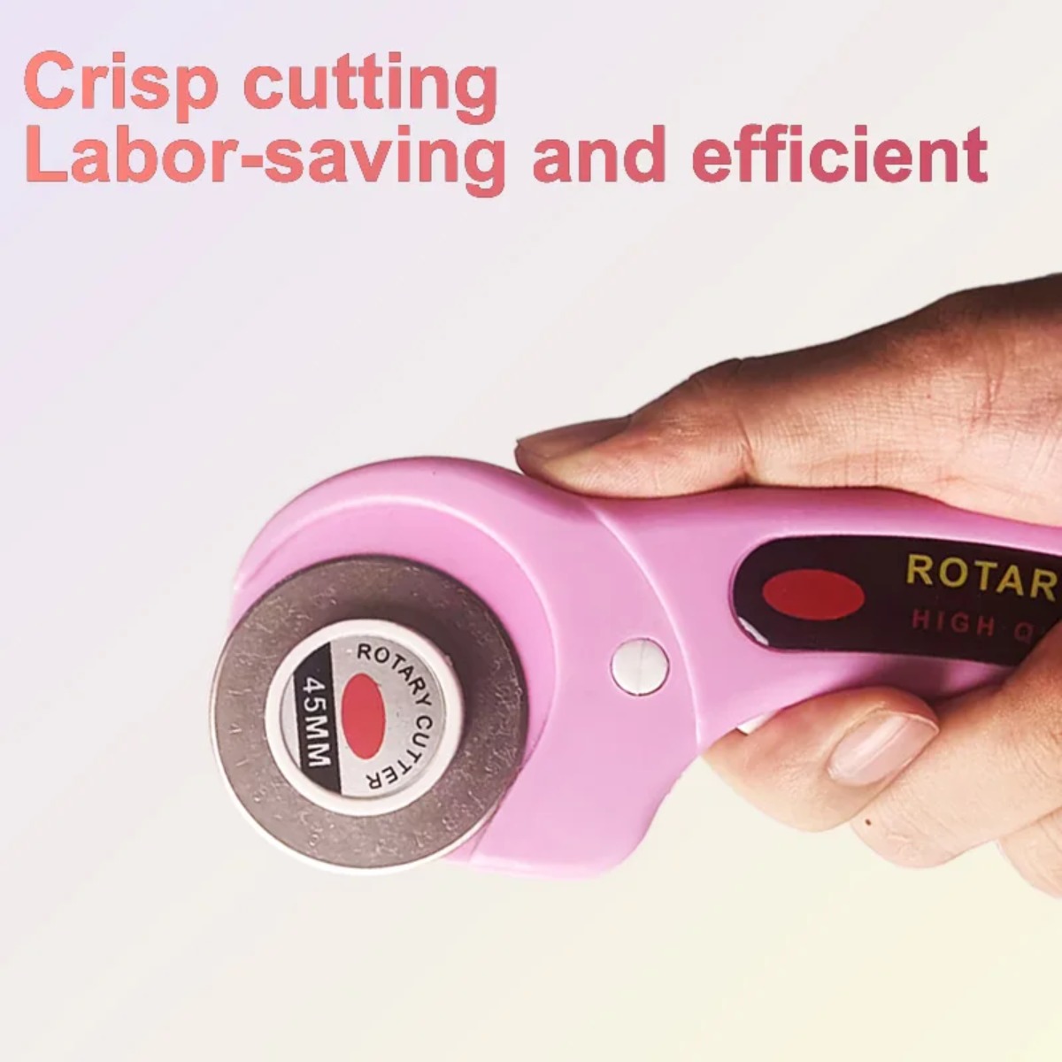Розовый роторный резак для пэч – обзор и цена Rotary Cutter For Fabric 45Mm