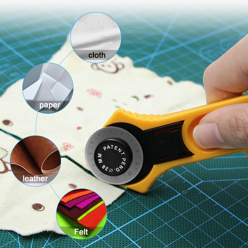 28 мм/45 мм роторный резак в с – обзор и цена Rotary Cutter For Fabric 45Mm